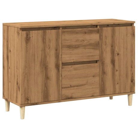 vidaXL Dressoir 102x35x70 cm bewerkt hout artisanaal eikenkleurig afbeelding2 - 1