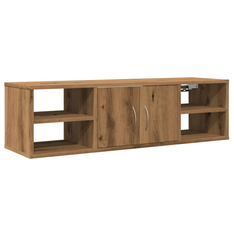 vidaXL Wandkast 101x30x29 cm bewerkt hout artisanaal eikenkleurig afbeelding2 - 1