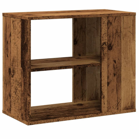 vidaXL Bijzetkast 60x30x50 cm bewerkt hout oud houtkleurig afbeelding2 - 1