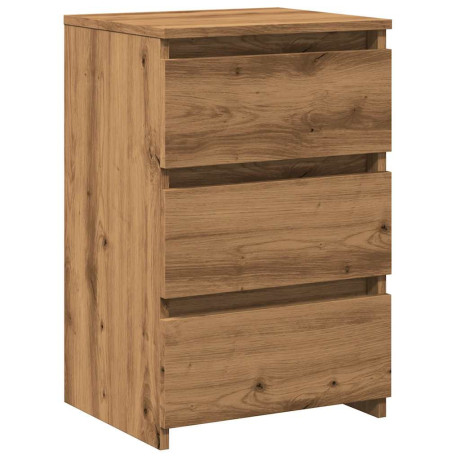 vidaXL Nachtkastje 40x35x62,5 cm bewerkt hout artisanaal eikenkleur afbeelding2 - 1