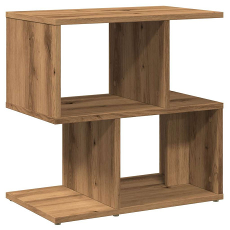 vidaXL Nachtkastje 50x30x51,5 cm bewerkt hout artisanaal eikenkleur afbeelding2 - 1
