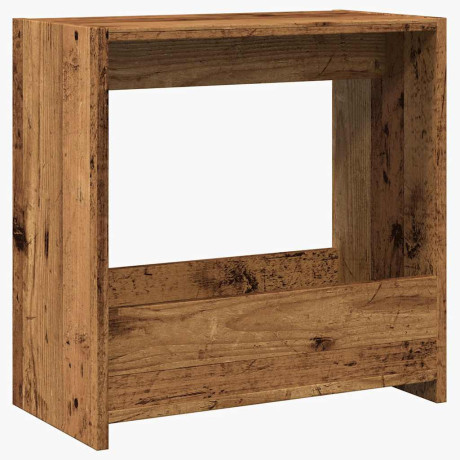 vidaXL Bijzettafel 50x26x50 cm bewerkt hout oud houtkleurig afbeelding2 - 1