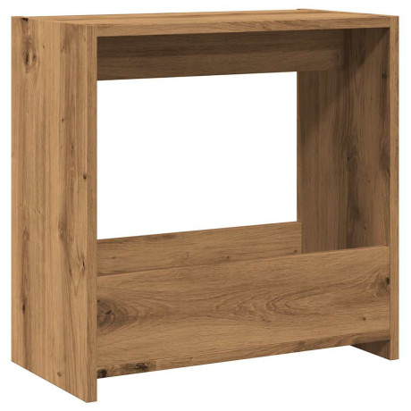 vidaXL Bijzettafel 50x26x50 cm bewerkt hout artisanaal eikenkleurig afbeelding2 - 1