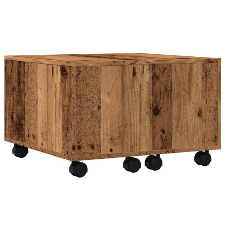 vidaXL Salontafel 60x60x38 cm bewerkt hout oud houtkleurig afbeelding2 - 1