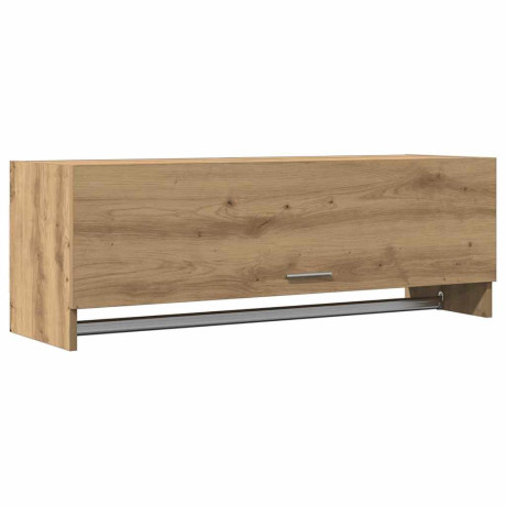 vidaXL Kledingkast 100x32,5x35 cm bewerkt hout artisanaal eikenkleurig afbeelding2 - 1