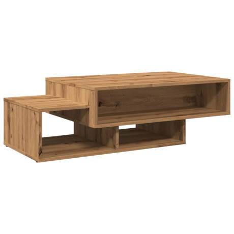 vidaXL Salontafel 105x55x32 cm bewerkt hout artisanaal eikenkleurig afbeelding2 - 1