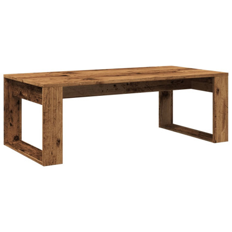 vidaXL Salontafel 102x50x35 cm bewerkt hout oude houtkleurig afbeelding2 - 1