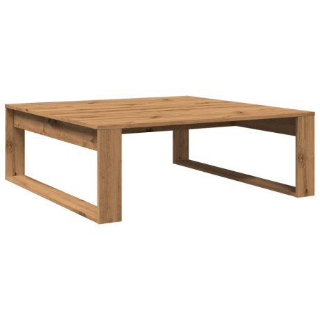 vidaXL Salontafel 100x100x35 cm bewerkt hout artisanaal eikenkleurig afbeelding2 - 1