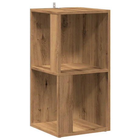 vidaXL Hoekkast 33x33x67 cm bewerkt hout artisanaal eikenkleur afbeelding2 - 1