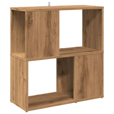 vidaXL Boekenkast 60x24x63 cm bewerkt hout artisanaal eikenkleur afbeelding2 - 1