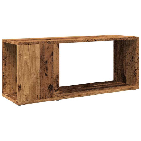 vidaXL Tv-meubel 80x24x32cm bewerkt hout oud houtkleurig afbeelding2 - 1