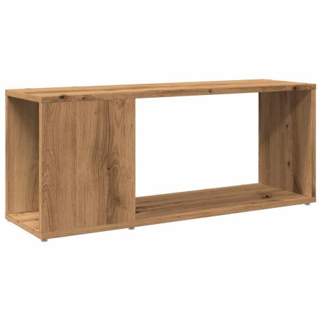vidaXL Tv-meubel 80x24x32cm bewerkt hout artisanaal eikenkleur afbeelding2 - 1