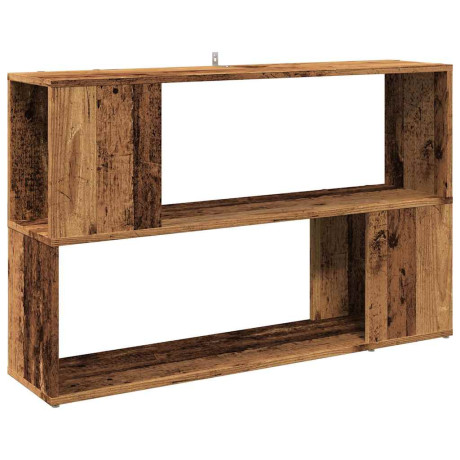 vidaXL Boekenkast 100x24x63 cm bewerkt hout oud houtkleurig afbeelding2 - 1
