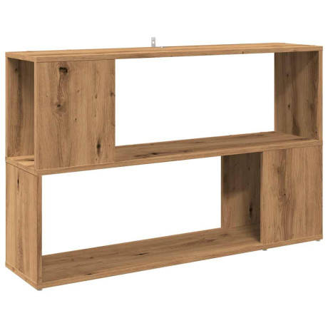 vidaXL Boekenkast 100x24x63 cm bewerkt hout artisanaal eikenkleur afbeelding2 - 1