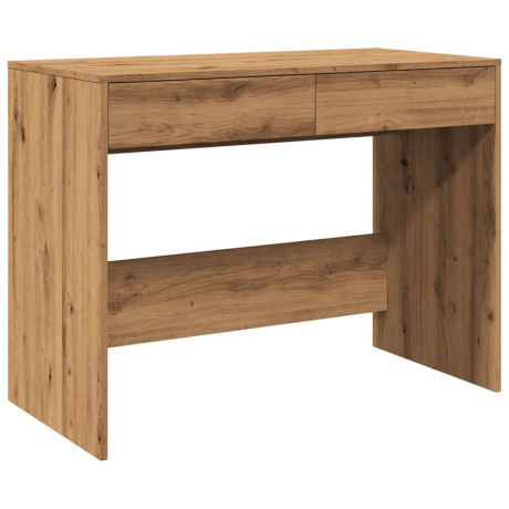 vidaXL Bureau 101x50x76,5 cm bewerkt hout artisanaal eikenkleur afbeelding2 - 1