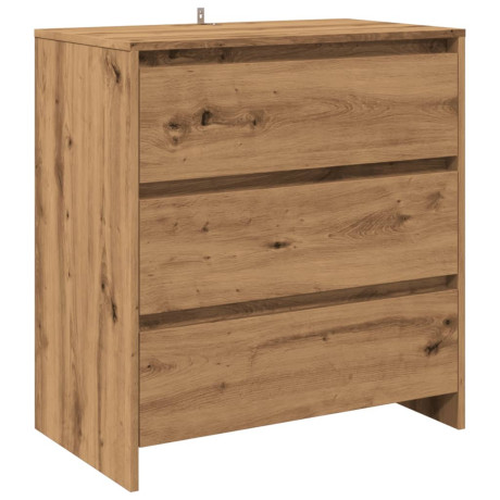 vidaXL Dressoir 70x41x75 cm bewerkt hout artisanaal eikenkleur afbeelding2 - 1