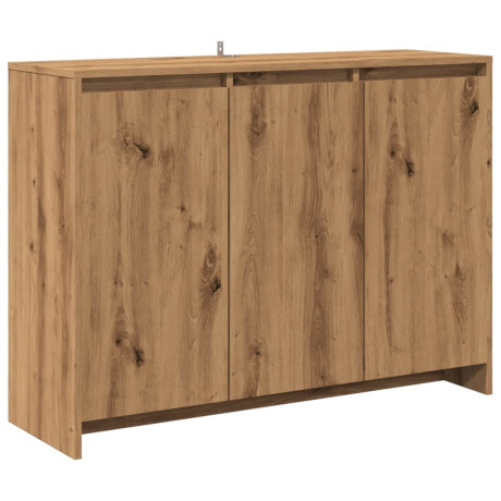 vidaXL Dressoir 102x33x75 cm bewerkt hout artisanaal eikenkleurig afbeelding2 - 1