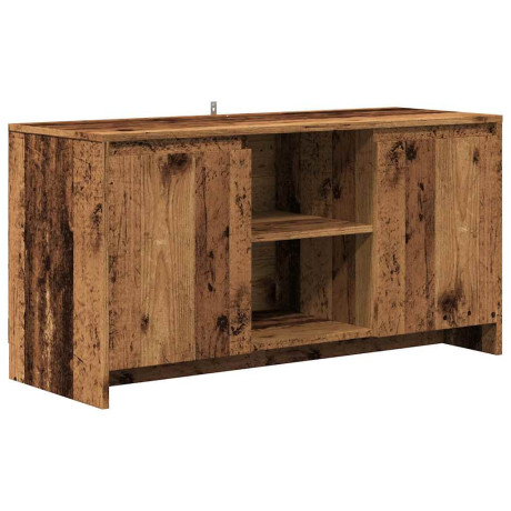 vidaXL Tv-meubel 102x37,5x52,5 cm bewerkt hout oud houtkleurig afbeelding2 - 1
