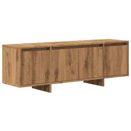 vidaXL Tv-meubel 120x30x40,5 cm bewerkt hout artisanaal eikenkleurig afbeelding2 - 1