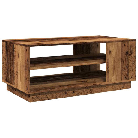 vidaXL Salontafel 102x55x43 cm bewerkt hout oud houtkleurig afbeelding2 - 1