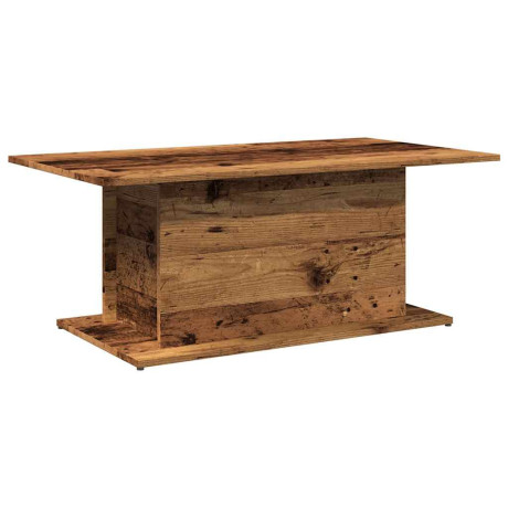 vidaXL Salontafel 102x55,5x40 cm bewerkt hout oude houtkleurig afbeelding2 - 1