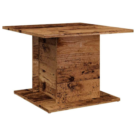 vidaXL Salontafel 55,5x55,5x40 cm bewerkt hout oud houtkleurig afbeelding2 - 1