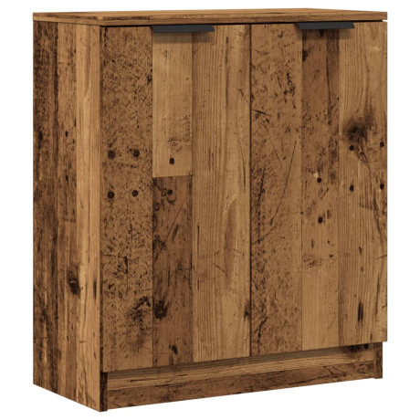 vidaXL Dressoir 60x30x70 cm bewerkt hout oud houtkleurig afbeelding2 - 1