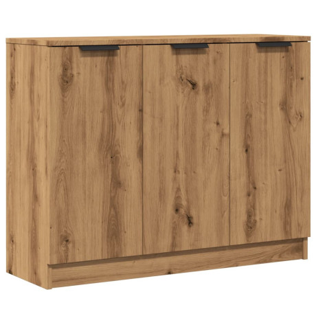 vidaXL Dressoir 90,5x30x70 cm bewerkt hout artisanaal eikenkleur afbeelding2 - 1
