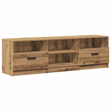 vidaXL Tv-meubel 150x33,5x45 cm bewerkt hout artisanaal eikenkleur afbeelding2 - 1