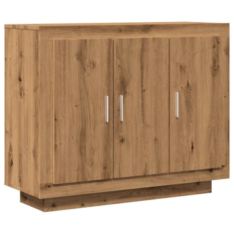 vidaXL Dressoir 92x35x75 cm bewerkt hout artisanaal eikenkleur afbeelding2 - 1