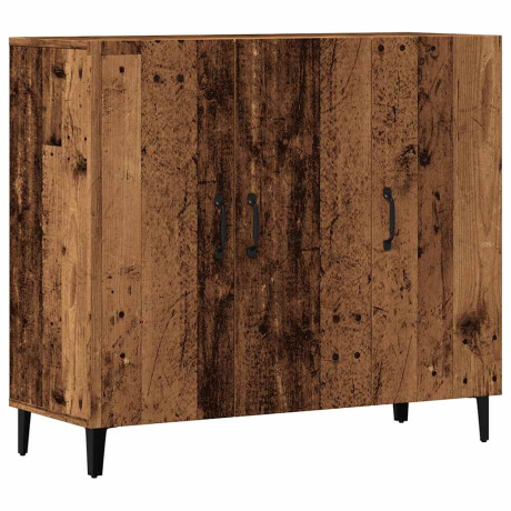 vidaXL Dressoir 90x34x80 cm bewerkt hout oud houtkleurig afbeelding2 - 1