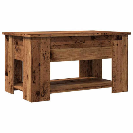 vidaXL Salontafel 79x49x41 cm bewerkt hout oud houtkleurig afbeelding2 - 1