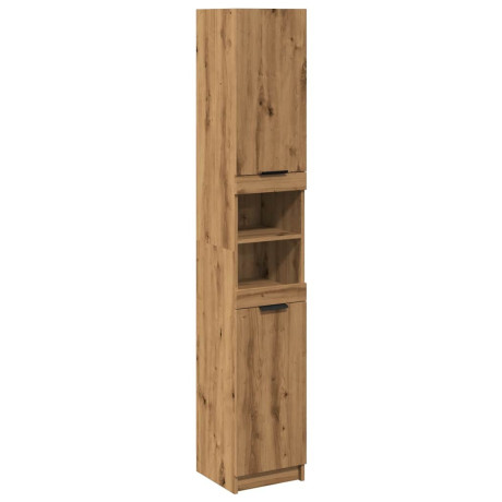 vidaXL Badkamerkast 32x34x188,5 cm bewerkt hout artisanaal eikenkleur afbeelding2 - 1