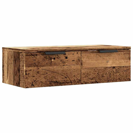 vidaXL Wandkast 68x30x20 cm bewerkt hout artisanaal eikenkleurig afbeelding2 - 1