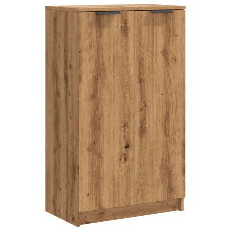 vidaXL Schoenenkast 59x35x100,5 cm bewerkt hout artisanaal eikenkleur afbeelding2 - 1