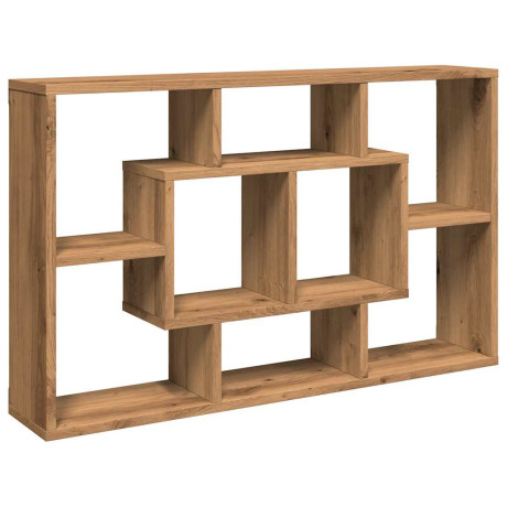 vidaXL Wandplank Artisan Eiken 85x16x52,5 cm Bewerkt Hout afbeelding2 - 1