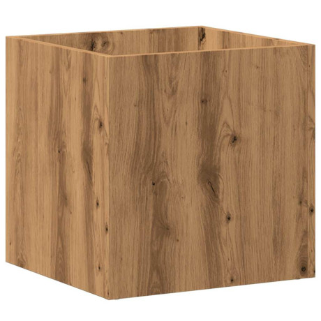 vidaXL Plantenbak 40x40x40 cm bewerkt hout artisanaal eikenkleur afbeelding2 - 1