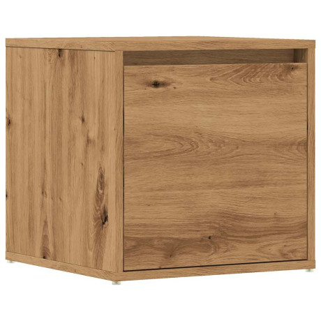 vidaXL Opbergbox met lade 40,5x40x40 cm bewerkt hout artisanaal eiken afbeelding2 - 1