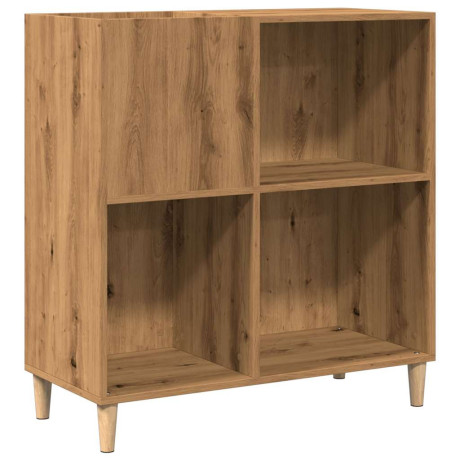 vidaXL Platenkast 84,5x38x89 cm bewerkt hout artisanaal eikenkleur afbeelding2 - 1