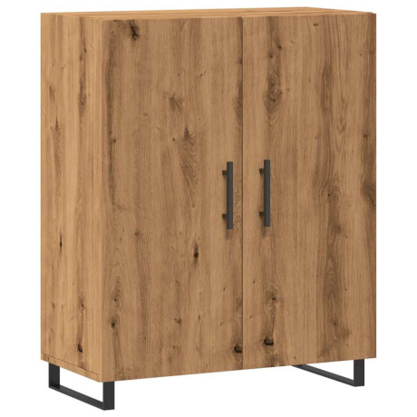 vidaXL Dressoir 69,5x34x90 cm bewerkt hout artisanaal eikenkleur afbeelding2 - 1