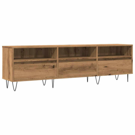vidaXL Tv-meubel 150x30x44,5 cm bewerkt hout artisanaal eikenkleur afbeelding2 - 1