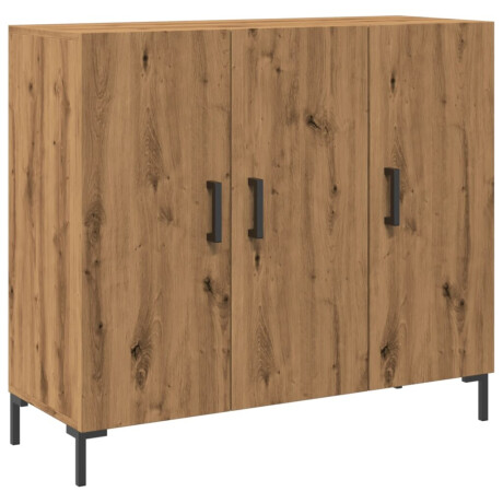 vidaXL Dressoir 90x34x80 cm bewerkt hout artisanaal eikenkleurig afbeelding2 - 1