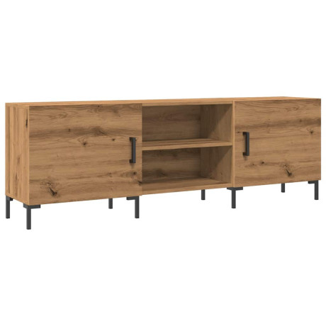 vidaXL Tv-meubel 150x30x50 cm bewerkt hout artisanaal eikenkleurig afbeelding2 - 1