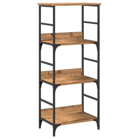 vidaXL Boekenkast 50x33x117,5 cm bewerkt hout artisanaal eikenkleur afbeelding2 - 1