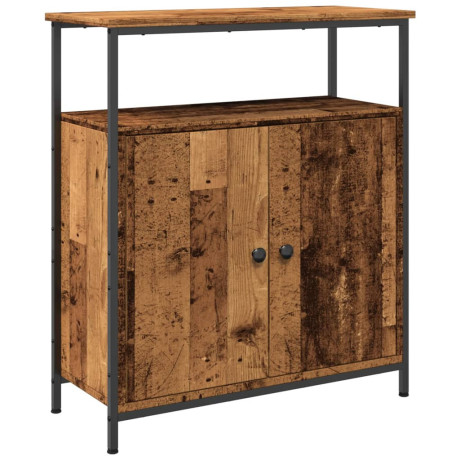 vidaXL Dressoir 70x30x80 cm bewerkt hout oud houtkleurig afbeelding2 - 1