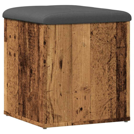 vidaXL Opbergbank 42x42x45 cm bewerkt hout oud houtkleurig afbeelding2 - 1