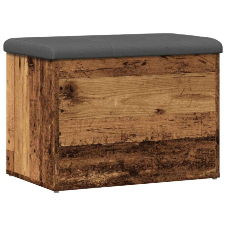 vidaXL Opbergbankje 62x42x45 cm bewerkt hout oud houtkleurig afbeelding2 - 1