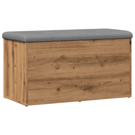 vidaXL Opbergbankje 82x42x45 cm bewerkt hout artisanaal eikenkleur afbeelding2 - 1
