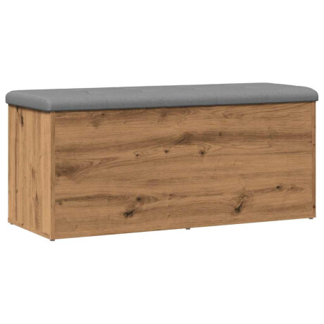 vidaXL Opbergbankje 102x42x45 cm bewerkt hout artisanaal eikenkleur afbeelding2 - 1