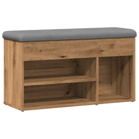 vidaXL Schoenenbank 82x32x45,5 cm bewerkt hout artisanaal eikenkleur afbeelding2 - 1